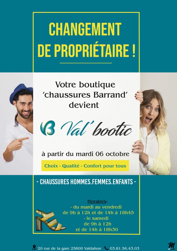 Flyer ouverture boutique chaussure