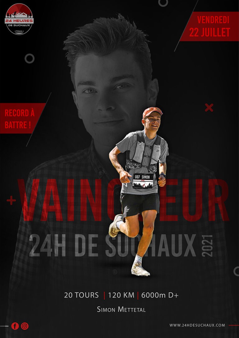 Affiche vainqueur trail