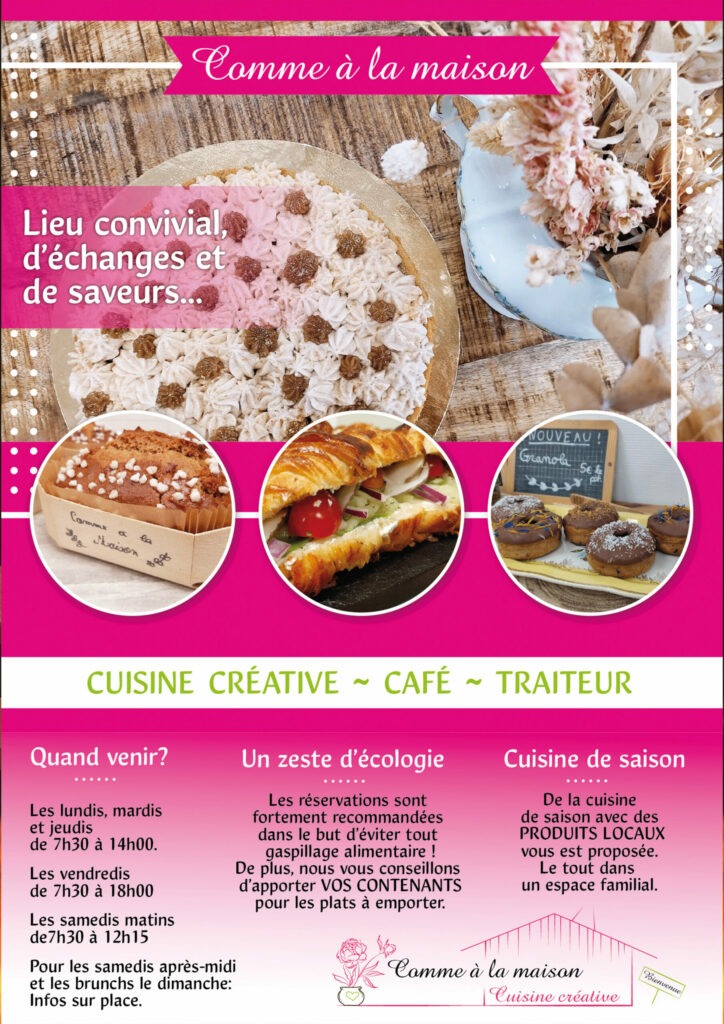 Flyer Cuisine familiale et artisanale